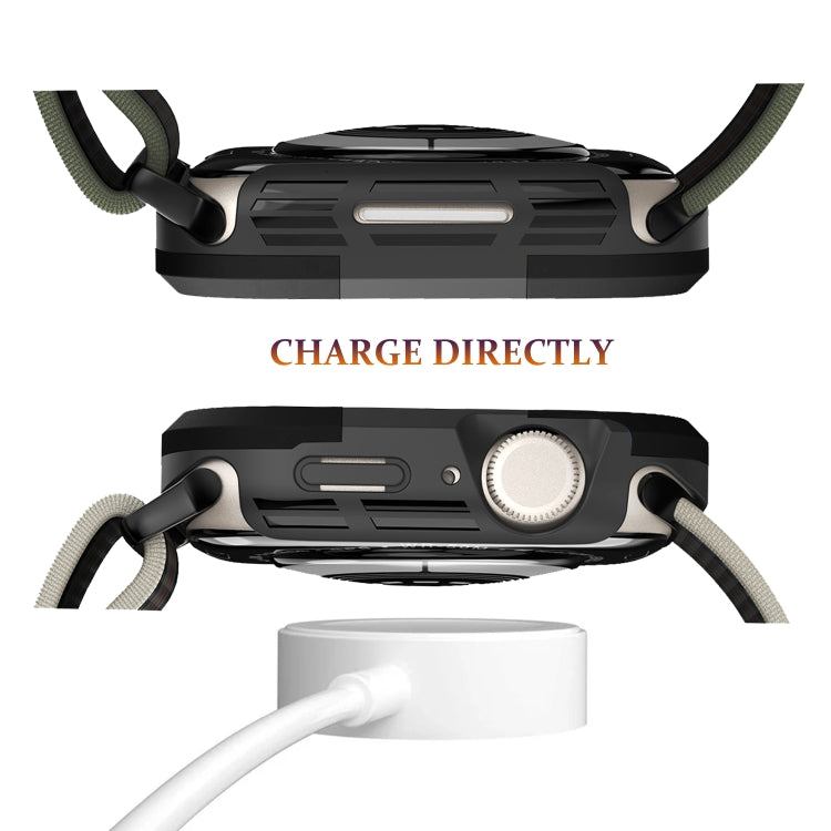 Armor Frame Watch Case, For Apple Watch Series SE 2&6&SE&5&4 40mm, For Apple Watch Series 9 / 8 / 7 41mm, For Apple Watch Series SE 2&6&SE&5&4 44mm, For Apple Watch Series 9 / 8 / 7 45mm, For Apple Watch Ultra 3 / 2 / 1 49mm