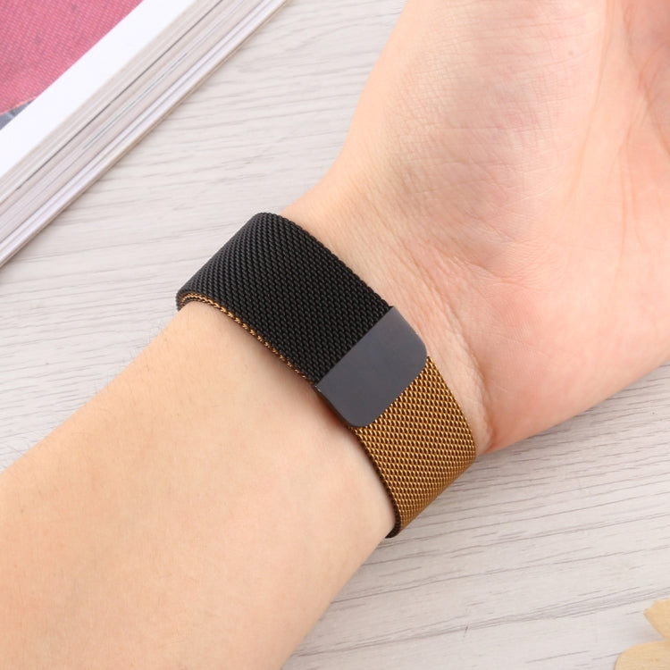 Milanese Gradient Stainless Steel Watchband, For Apple Watch Series 7 41mm / 6 & SE & 5 & 4 40mm / 3 & 2 & 1 38mm, For Apple Watch Ultra 49mm / Series 8&7 45mm / SE 2&6&SE&5&4 44mm / 3&2&1 42mm                                                           ...