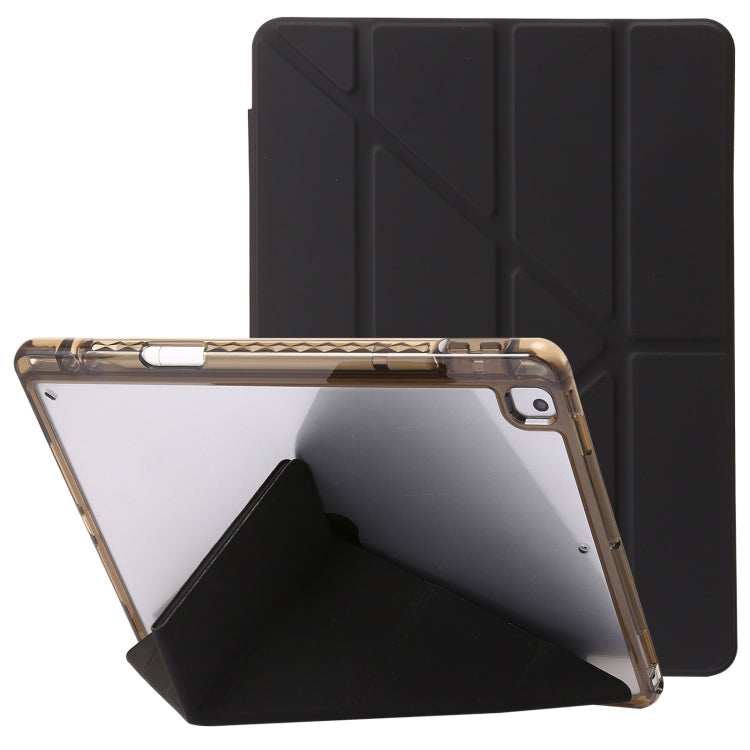 Clear Acrylic Deformation Leather Tablet Case, For iPad 10.2 2021 / 2020 / 10.5