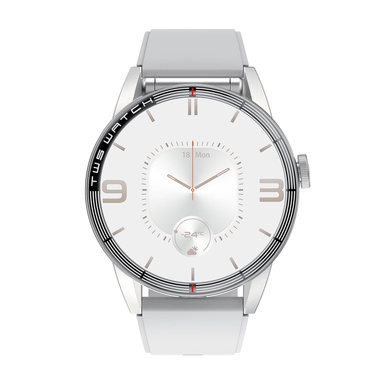 R6 1.32 inch Round Screen 2 in 1 Bluetooth Earphone Smart Watch, Support Bluetooth Call / Health Monitoring