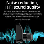 R6 1.32 inch Round Screen 2 in 1 Bluetooth Earphone Smart Watch, Support Bluetooth Call / Health Monitoring