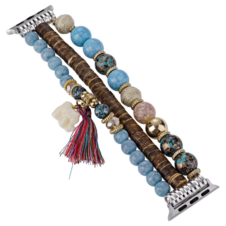 Beads Elephant Pendant Watch Band, For Apple Watch 2 42 mm, For Apple Watch 2 38mm, For Apple Watch 42mm, For Apple Watch 38mm