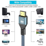 كابل HDMI 2.0 إصدار 4K 60 هرتز عالي الدقة، 1م، 2م، 3م، 5م