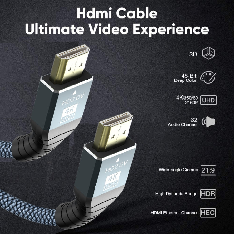 كابل HDMI 2.0 إصدار 4K 60 هرتز عالي الدقة، 1م، 2م، 3م، 5م
