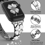 Petal Metal Diamond Watch Band, For Apple Watch 3 38mm, For Apple Watch 9 45mm, For Apple Watch 3 42mm, For Apple Watch 2 38mm, For Apple Watch 2 42 mm, For Apple Watch 38mm, For Apple Watch 42mm, For Apple Watch 9 41mm