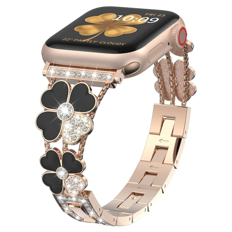 Petal Metal Diamond Watch Band, For Apple Watch 3 38mm, For Apple Watch 9 45mm, For Apple Watch 3 42mm, For Apple Watch 2 38mm, For Apple Watch 2 42 mm, For Apple Watch 38mm, For Apple Watch 42mm, For Apple Watch 9 41mm