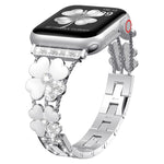 Petal Metal Diamond Watch Band, For Apple Watch 3 38mm, For Apple Watch 9 45mm, For Apple Watch 3 42mm, For Apple Watch 2 38mm, For Apple Watch 2 42 mm, For Apple Watch 38mm, For Apple Watch 42mm, For Apple Watch 9 41mm