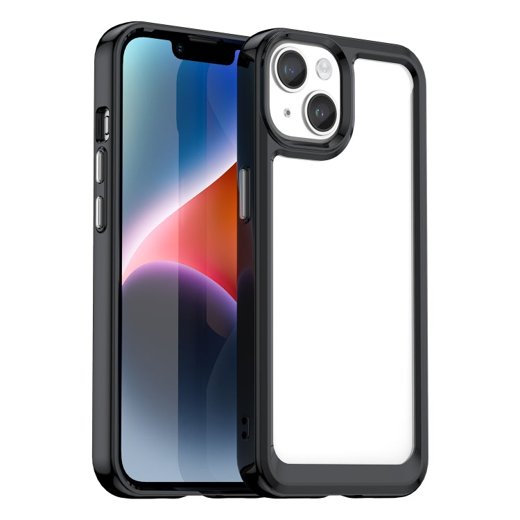 غطاء هاتف أكريليك + TPU من سلسلة ملونة، لهاتف iPhone 15