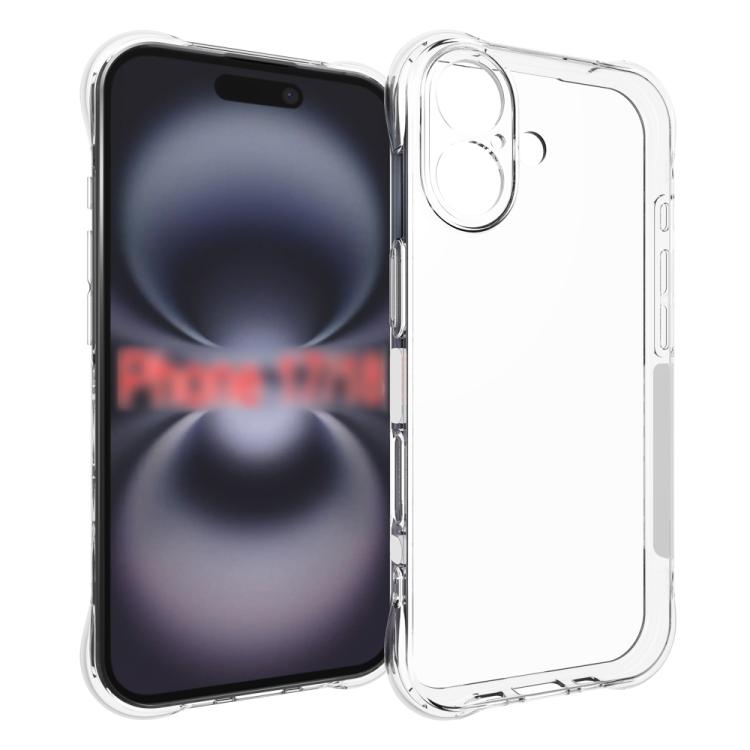غطاء هاتف TPU مقاوم للصدمات وغير قابل للانزلاق مع تعزيز، لهواتف iPhone 17e / 16e، iPhone 17 Pro Max، iPhone 17 Pro، iPhone 17، iPhone Air، iPhone 16 Pro Max، iPhone 16 Pro، iPhone 16 Plus، iPhone 16، iPhone 15 Pro Max
