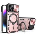 CD Texture Sliding Camshield Magnetic Holder Phone Case, For iPhone 17e / 16e, For iPhone 17 Pro Max, For iPhone 17 Pro, For iPhone 17, For iPhone Air, For iPhone 16 Pro Max, For iPhone 16 Pro, For iPhone 16 Plus