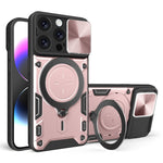 CD Texture Sliding Camshield Magnetic Holder Phone Case, For iPhone 17e / 16e, For iPhone 17 Pro Max, For iPhone 17 Pro, For iPhone 17, For iPhone Air, For iPhone 16 Pro Max, For iPhone 16 Pro, For iPhone 16 Plus