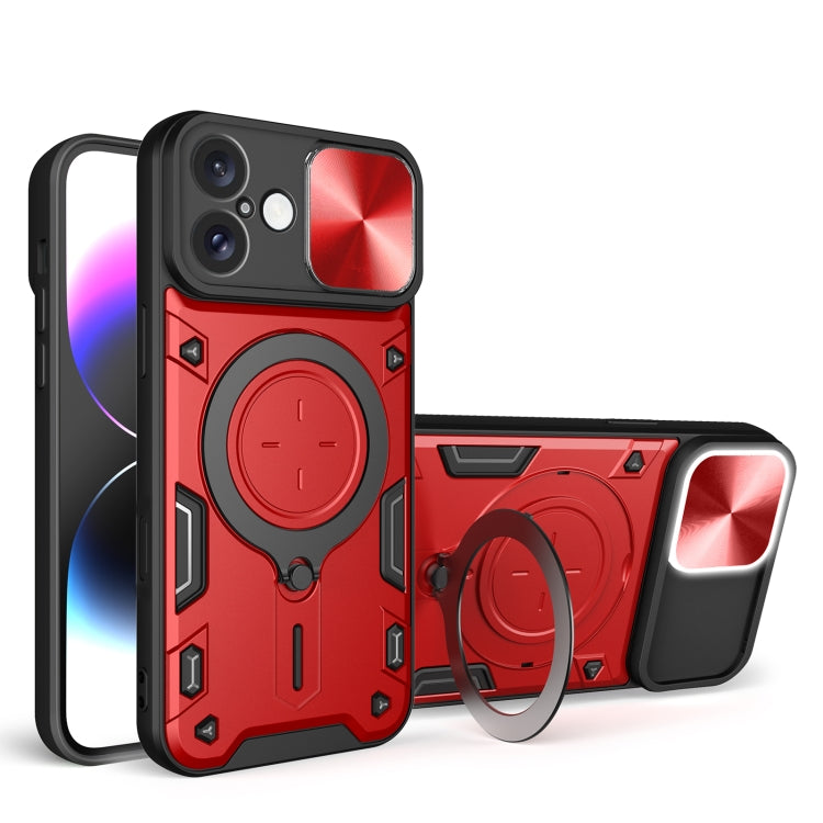 CD Texture Sliding Camshield Magnetic Holder Phone Case, For iPhone 17e / 16e, For iPhone 17 Pro Max, For iPhone 17 Pro, For iPhone 17, For iPhone Air, For iPhone 16 Pro Max, For iPhone 16 Pro, For iPhone 16 Plus