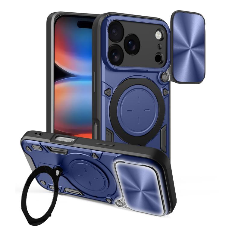 CD Texture Sliding Camshield Magnetic Holder Phone Case, For iPhone 17e / 16e, For iPhone 17 Pro Max, For iPhone 17 Pro, For iPhone 17, For iPhone Air, For iPhone 16 Pro Max, For iPhone 16 Pro, For iPhone 16 Plus