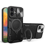 CD Texture Sliding Camshield Magnetic Holder Phone Case, For iPhone 17e / 16e, For iPhone 17 Pro Max, For iPhone 17 Pro, For iPhone 17, For iPhone Air, For iPhone 16 Pro Max, For iPhone 16 Pro, For iPhone 16 Plus