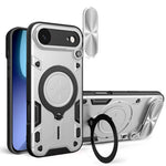 CD Texture Sliding Camshield Magnetic Holder Phone Case, For iPhone 17e / 16e, For iPhone 17 Pro Max, For iPhone 17 Pro, For iPhone 17, For iPhone Air, For iPhone 16 Pro Max, For iPhone 16 Pro, For iPhone 16 Plus