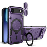 CD Texture Sliding Camshield Magnetic Holder Phone Case, For iPhone 17e / 16e, For iPhone 17 Pro Max, For iPhone 17 Pro, For iPhone 17, For iPhone Air, For iPhone 16 Pro Max, For iPhone 16 Pro, For iPhone 16 Plus