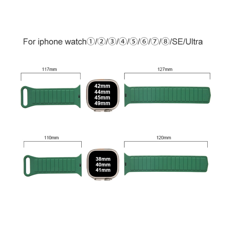 Loop Magnetic Silicone Watch Band, For Apple Watch 8 45mm, For Apple Watch SE 2022 40mm, For Apple Watch SE 2022 44mm