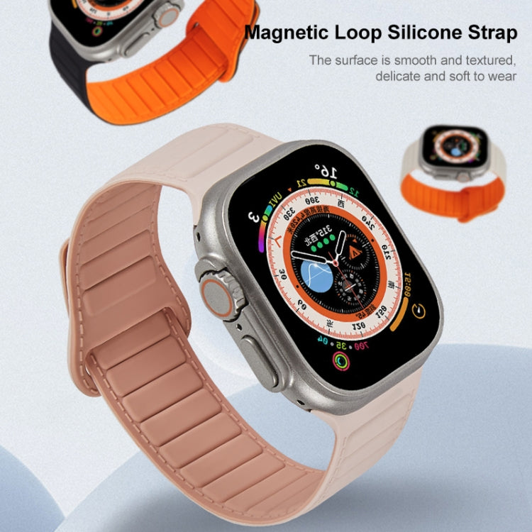 Loop Magnetic Silicone Watch Band, For Apple Watch 7 41mm, For Apple Watch 7 45mm, For Apple Watch SE 40mm