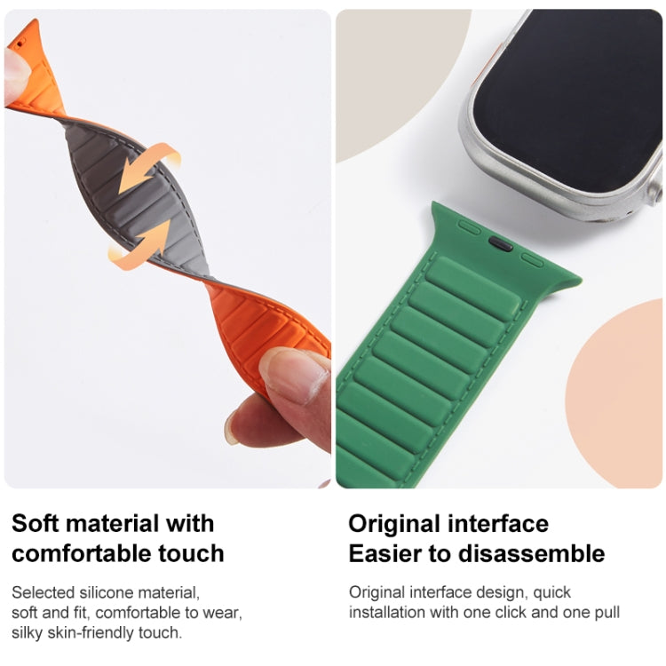 سوار ساعة سيليكون بحلقة مغناطيسية، لساعات Apple Watch 5 مقاس 44 مم، لساعات Apple Watch 5 مقاس 40 مم، لساعات Apple Watch 4 مقاس 44 مم