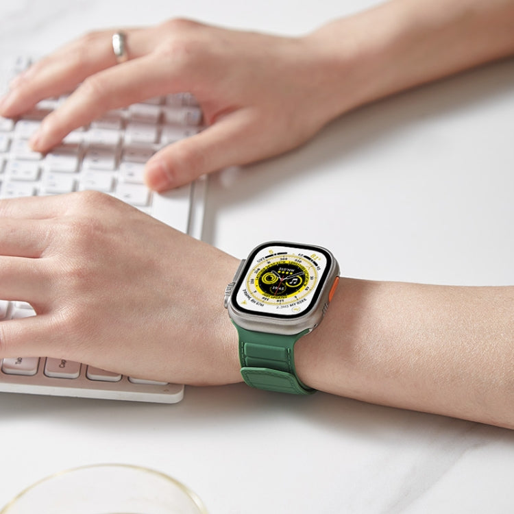 سوار ساعة سيليكون بحلقة مغناطيسية، لساعات Apple Watch 5 مقاس 44 مم، لساعات Apple Watch 5 مقاس 40 مم، لساعات Apple Watch 4 مقاس 44 مم