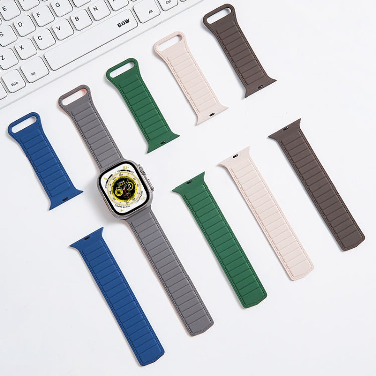 سوار ساعة سيليكون بحلقة مغناطيسية، لساعات Apple Watch 5 مقاس 44 مم، لساعات Apple Watch 5 مقاس 40 مم، لساعات Apple Watch 4 مقاس 44 مم