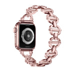 Metallarmband mit Leiterverschluss, passend für Apple Watch Ultra 49 mm, Apple Watch 8 41 mm, Apple Watch 8 45 mm, Apple Watch SE 2022 40 mm, Apple Watch SE 2022 44 mm, Apple Watch 7 41 mm, Apple Watch 7 45 mm, Apple Watch SE 40 mm ...