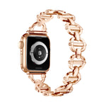 Metallarmband mit Leiterverschluss, passend für Apple Watch Ultra 49 mm, Apple Watch 8 41 mm, Apple Watch 8 45 mm, Apple Watch SE 2022 40 mm, Apple Watch SE 2022 44 mm, Apple Watch 7 41 mm, Apple Watch 7 45 mm, Apple Watch SE 40 mm ...