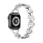 Metallarmband mit Leiterverschluss, passend für Apple Watch Ultra 49 mm, Apple Watch 8 41 mm, Apple Watch 8 45 mm, Apple Watch SE 2022 40 mm, Apple Watch SE 2022 44 mm, Apple Watch 7 41 mm, Apple Watch 7 45 mm, Apple Watch SE 40 mm ...