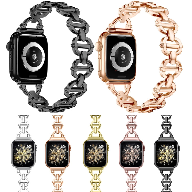 Metallarmband mit Leiterverschluss, passend für Apple Watch Ultra 49 mm, Apple Watch 8 41 mm, Apple Watch 8 45 mm, Apple Watch SE 2022 40 mm, Apple Watch SE 2022 44 mm, Apple Watch 7 41 mm, Apple Watch 7 45 mm, Apple Watch SE 40 mm ...