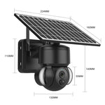 SHIWOJIA IP66 Waterproof 4G 3MP Solar Dome IP Camera, Two-way Audio & PIR Motion Detection & Night Vision, EU, AU, US