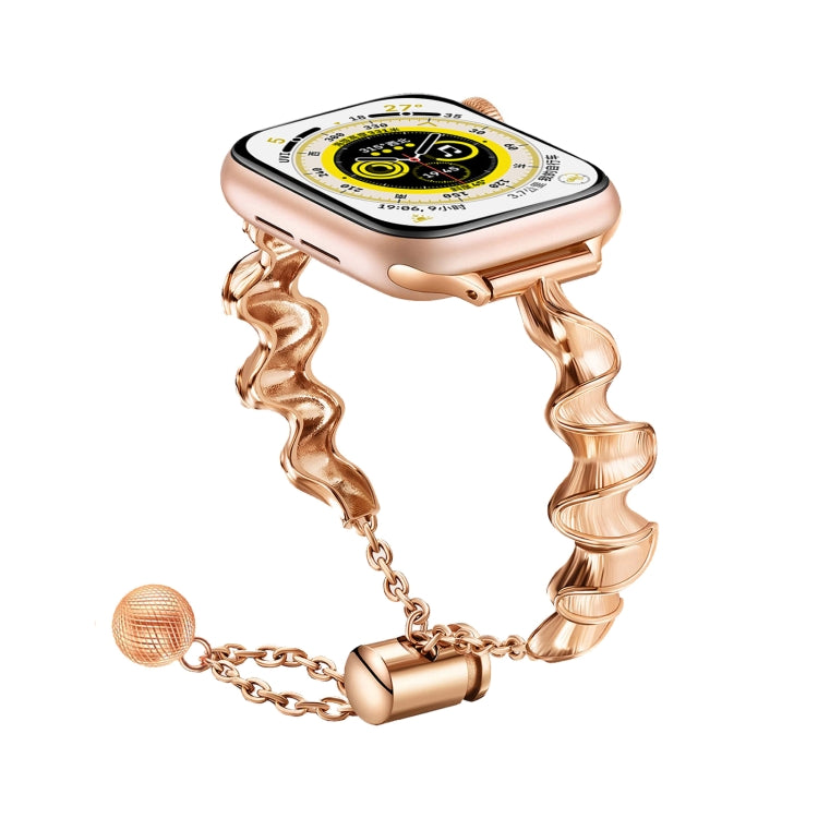Ribbon Wave Metal Watch Band, For Apple Watch 2 42mm, For Apple Watch 2 38mm, For Apple Watch 42mm, For Apple Watch 38mm