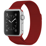 For Apple Watch Series Milanese Loop Magnetic Stainless Steel Watchband, 5 & 4 40mm / 3 & 2 & 1 38mm, 5 & 4 44mm / 3 & 2 & 1 42mm