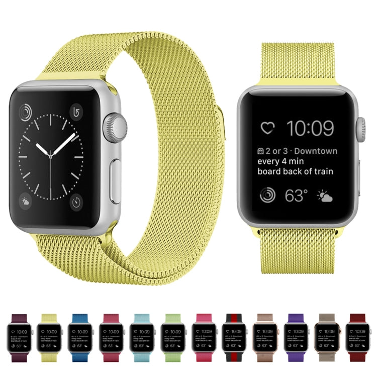 For Apple Watch Series Milanese Loop Magnetic Stainless Steel Watchband, 5 & 4 40mm / 3 & 2 & 1 38mm, 5 & 4 44mm / 3 & 2 & 1 42mm