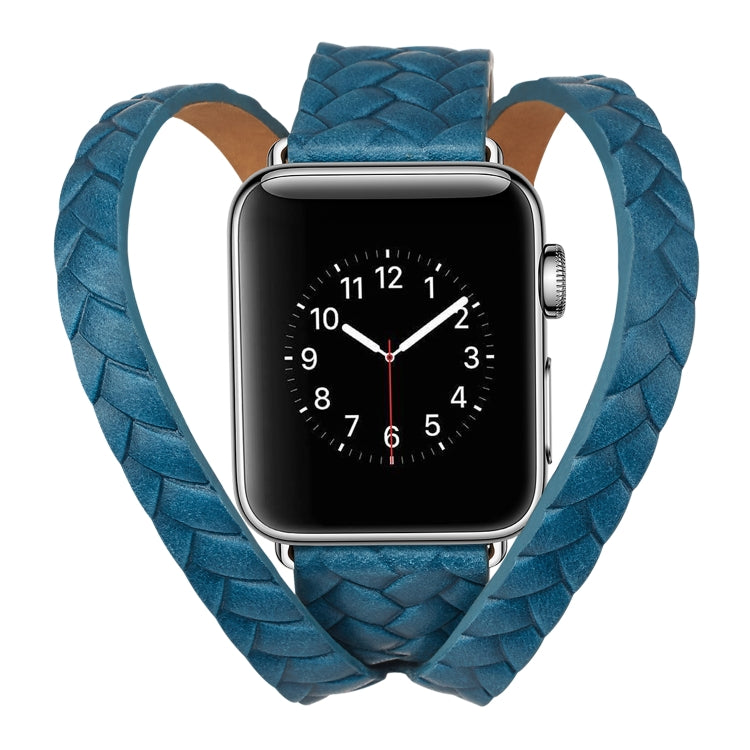 Hochwertiges Lederarmband mit geprägter Krone, passend für Apple Watch Series 5 & 4 (40 mm), 3, 2 & 1 (38 mm) und Apple Watch Series 7 (45 mm), 6, SE, 5 & 4 (44 mm) sowie 3, 2 & 1 (42 mm).