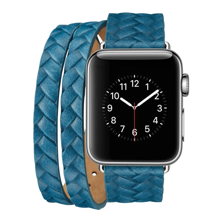 Hochwertiges Lederarmband mit geprägter Krone, passend für Apple Watch Series 5 & 4 (40 mm), 3, 2 & 1 (38 mm) und Apple Watch Series 7 (45 mm), 6, SE, 5 & 4 (44 mm) sowie 3, 2 & 1 (42 mm).