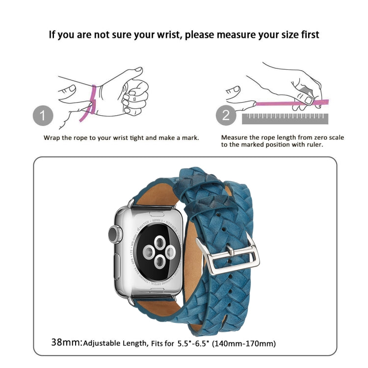Hochwertiges Lederarmband mit geprägter Krone, passend für Apple Watch Series 5 & 4 (40 mm), 3, 2 & 1 (38 mm) und Apple Watch Series 7 (45 mm), 6, SE, 5 & 4 (44 mm) sowie 3, 2 & 1 (42 mm).