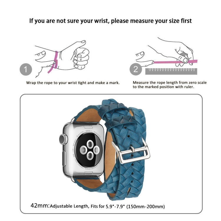 Hochwertiges Lederarmband mit geprägter Krone, passend für Apple Watch Series 5 & 4 (40 mm), 3, 2 & 1 (38 mm) und Apple Watch Series 7 (45 mm), 6, SE, 5 & 4 (44 mm) sowie 3, 2 & 1 (42 mm).