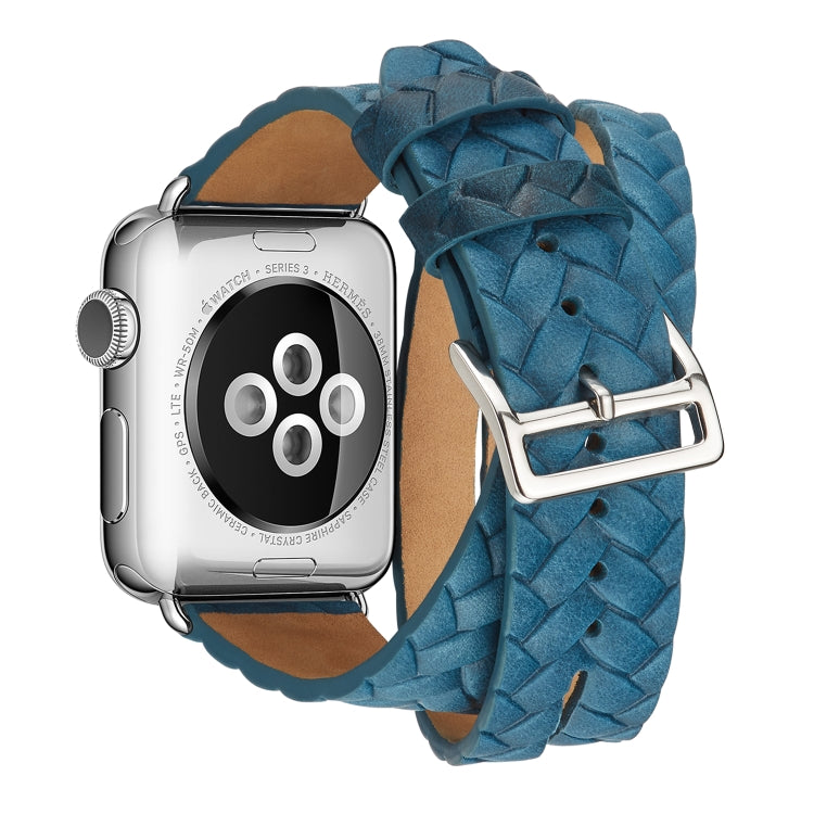 Hochwertiges Lederarmband mit geprägter Krone, passend für Apple Watch Series 5 & 4 (40 mm), 3, 2 & 1 (38 mm) und Apple Watch Series 7 (45 mm), 6, SE, 5 & 4 (44 mm) sowie 3, 2 & 1 (42 mm).