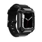 حزام ساعة مدمج من TPU بغطاء درع، لساعات Apple Watch SE 2025 / 2023 مقاس 44 مم، Apple Watch SE 2025 / 2023 مقاس 40 مم، Apple Watch Series 11 / 10 مقاس 42 مم، Apple Watch Ultra 3 / 2 مقاس 49 مم، Apple Watch 9 مقاس 45 مم، Apple Watch 9 مقاس 41 مم