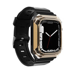 حزام ساعة مدمج من TPU بغطاء درع، لساعات Apple Watch SE 2025 / 2023 مقاس 44 مم، Apple Watch SE 2025 / 2023 مقاس 40 مم، Apple Watch Series 11 / 10 مقاس 42 مم، Apple Watch Ultra 3 / 2 مقاس 49 مم، Apple Watch 9 مقاس 45 مم، Apple Watch 9 مقاس 41 مم