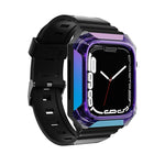 حزام ساعة مدمج من TPU بغطاء درع، لساعات Apple Watch SE 2025 / 2023 مقاس 44 مم، Apple Watch SE 2025 / 2023 مقاس 40 مم، Apple Watch Series 11 / 10 مقاس 42 مم، Apple Watch Ultra 3 / 2 مقاس 49 مم، Apple Watch 9 مقاس 45 مم، Apple Watch 9 مقاس 41 مم