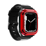 حزام ساعة مدمج من TPU بغطاء درع، لساعات Apple Watch SE 2025 / 2023 مقاس 44 مم، Apple Watch SE 2025 / 2023 مقاس 40 مم، Apple Watch Series 11 / 10 مقاس 42 مم، Apple Watch Ultra 3 / 2 مقاس 49 مم، Apple Watch 9 مقاس 45 مم، Apple Watch 9 مقاس 41 مم