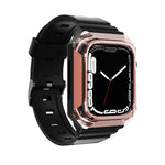 حزام ساعة مدمج من TPU بغطاء درع، لساعات Apple Watch SE 2025 / 2023 مقاس 44 مم، Apple Watch SE 2025 / 2023 مقاس 40 مم، Apple Watch Series 11 / 10 مقاس 42 مم، Apple Watch Ultra 3 / 2 مقاس 49 مم، Apple Watch 9 مقاس 45 مم، Apple Watch 9 مقاس 41 مم