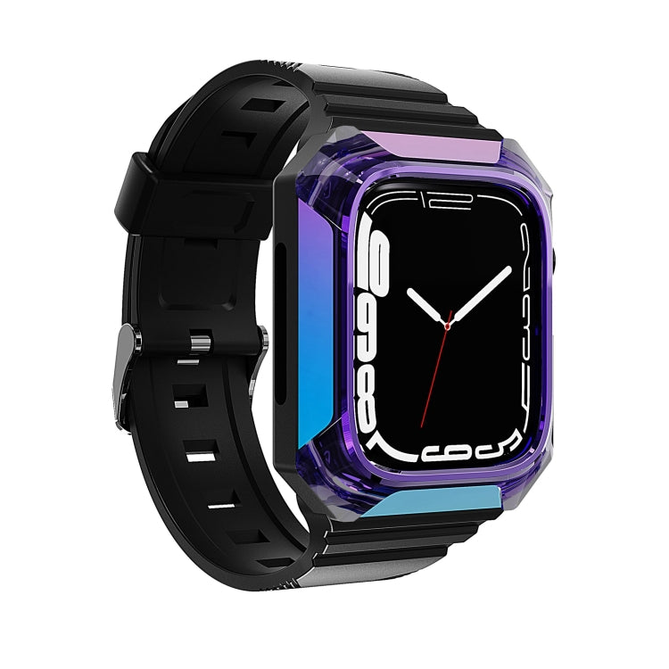 حزام ساعة مدمج من TPU بغطاء درع، لساعات Apple Watch SE 2025 / 2023 مقاس 44 مم، Apple Watch SE 2025 / 2023 مقاس 40 مم، Apple Watch Series 11 / 10 مقاس 42 مم، Apple Watch Ultra 3 / 2 مقاس 49 مم، Apple Watch 9 مقاس 45 مم، Apple Watch 9 مقاس 41 مم