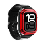 حزام ساعة مدمج من TPU بغطاء درع، لساعات Apple Watch SE 2025 / 2023 مقاس 44 مم، Apple Watch SE 2025 / 2023 مقاس 40 مم، Apple Watch Series 11 / 10 مقاس 42 مم، Apple Watch Ultra 3 / 2 مقاس 49 مم، Apple Watch 9 مقاس 45 مم، Apple Watch 9 مقاس 41 مم