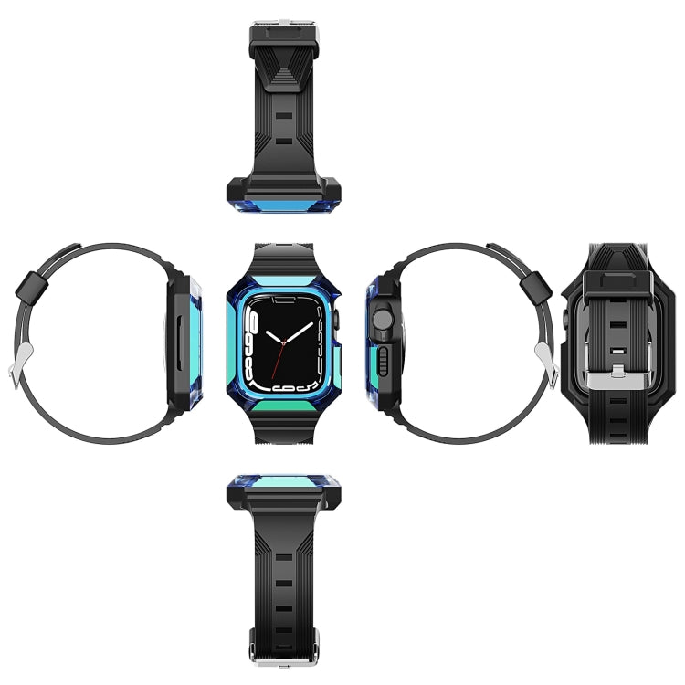حزام ساعة مدمج من TPU بغطاء درع، لساعات Apple Watch SE 2025 / 2023 مقاس 44 مم، Apple Watch SE 2025 / 2023 مقاس 40 مم، Apple Watch Series 11 / 10 مقاس 42 مم، Apple Watch Ultra 3 / 2 مقاس 49 مم، Apple Watch 9 مقاس 45 مم، Apple Watch 9 مقاس 41 مم