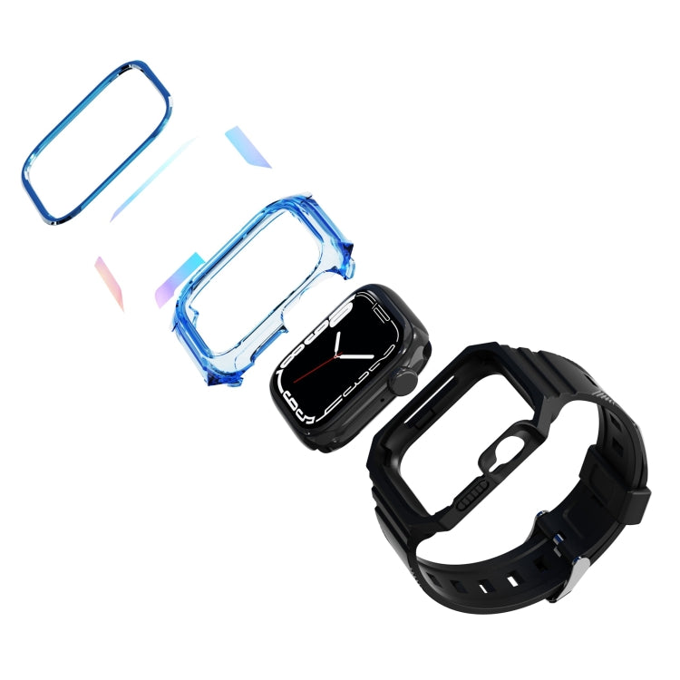 حزام ساعة مدمج من TPU بغطاء درع، لساعات Apple Watch SE 2025 / 2023 مقاس 44 مم، Apple Watch SE 2025 / 2023 مقاس 40 مم، Apple Watch Series 11 / 10 مقاس 42 مم، Apple Watch Ultra 3 / 2 مقاس 49 مم، Apple Watch 9 مقاس 45 مم، Apple Watch 9 مقاس 41 مم