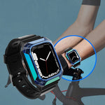 حزام ساعة مدمج من TPU بغطاء درع، لساعات Apple Watch SE 2025 / 2023 مقاس 44 مم، Apple Watch SE 2025 / 2023 مقاس 40 مم، Apple Watch Series 11 / 10 مقاس 42 مم، Apple Watch Ultra 3 / 2 مقاس 49 مم، Apple Watch 9 مقاس 45 مم، Apple Watch 9 مقاس 41 مم