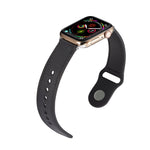 Single Buckle TPU+ Genuine Leather Watchband, For Apple Watch Series 7 41mm / 6 & SE & 5 & 4 40mm / 3 & 2 & 1 38mm, For Apple Watch Series 7 45mm / 6 & SE & 5 & 4 44mm / 3 & 2 & 1 42mm                                                                    ...