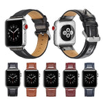 Armband aus hochwertigem Vollnarbenleder mit Crazy-Horse-Textur, passend für Apple Watch Series 7 (41 mm), 6, SE, 5, 4 (40 mm), 3, 2, 1 (38 mm) und Series 7 (45 mm), 6, SE, 5, 4 (44 mm) sowie 3, 2, 1 (42 mm).